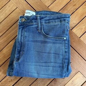 Just Black Denim Fringed Skinny Jeans